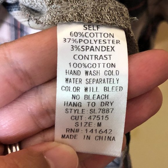 She + Sky Brown Plaid Bubble Sleeves Knitted Top - Picture 10 of 13